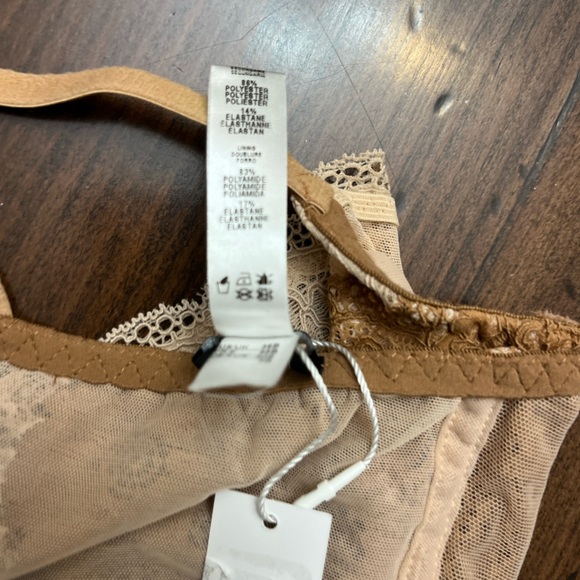 Cosabella Tosca Underwire Demi Bra Size 36B Brown Cream Lace Sexy Intimate NWT - Picture 11 of 12